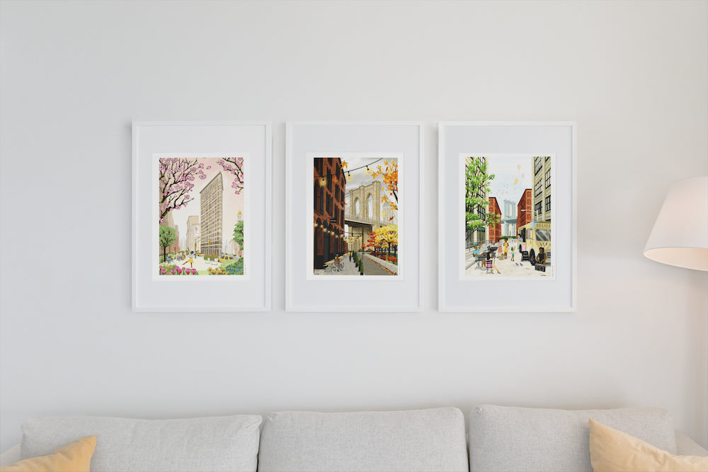 Affiche New York et Guadeloupe